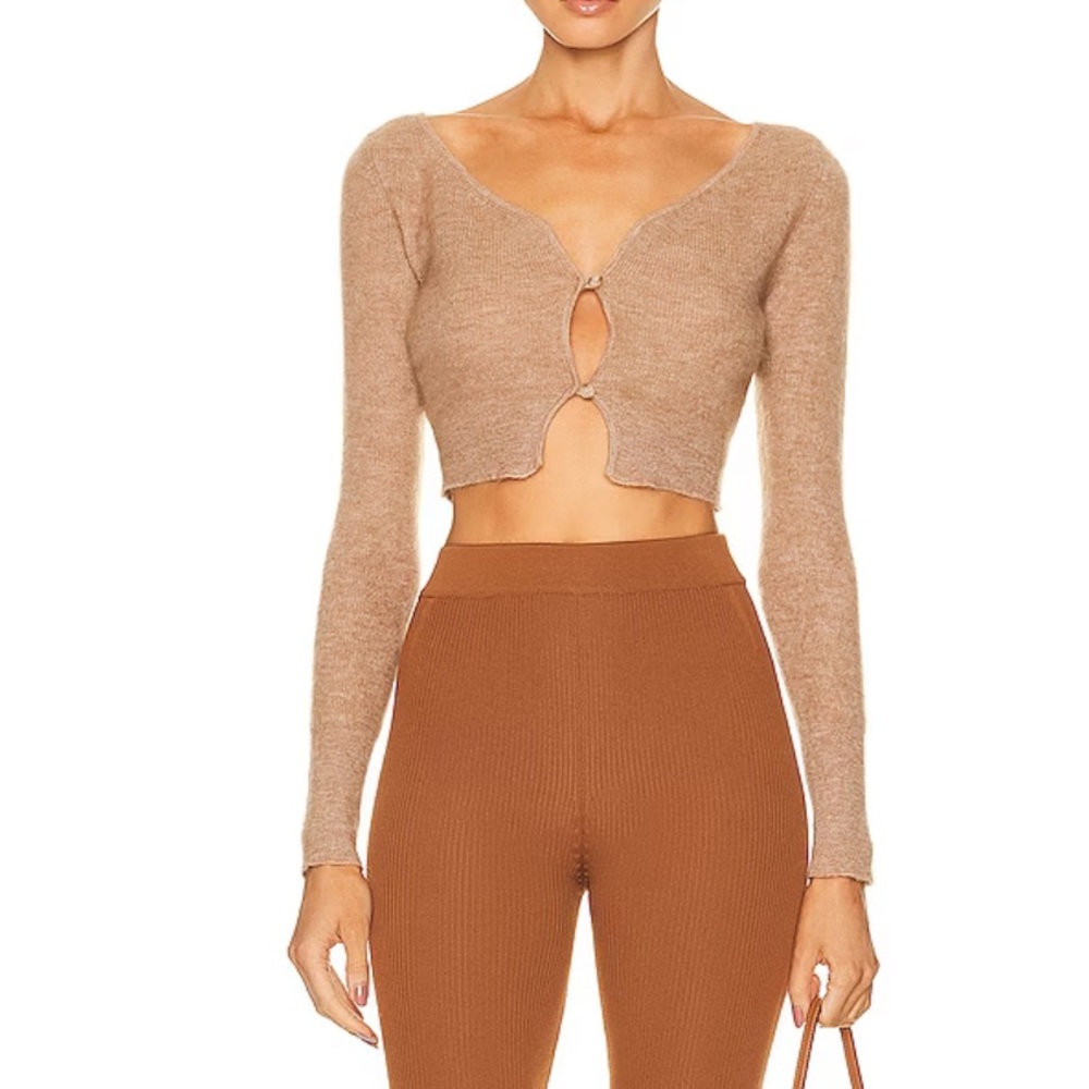Jacquemus alzou cardigan camel size 34